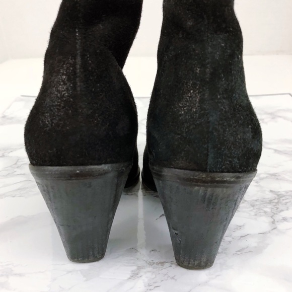 BELLE SIGERSON MORRISON Lamar Metallic Suede Boot - Picture 5 of 7